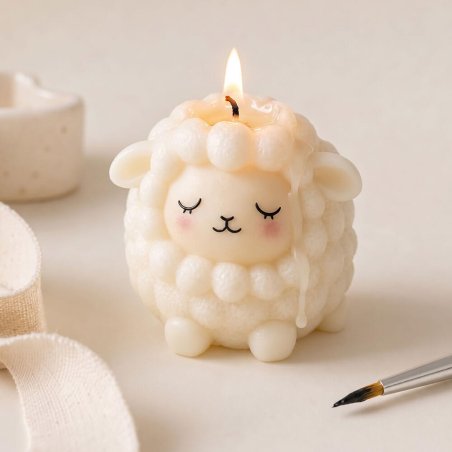 Molde para velas ovejita