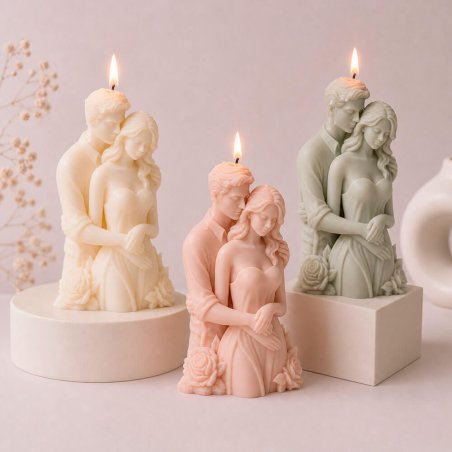 Molde para velas pareja embarazada 4