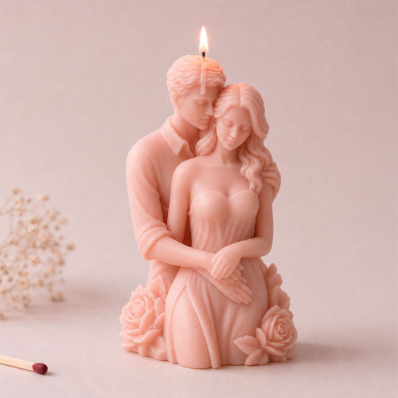Molde para velas pareja embarazada