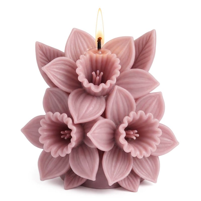 Molde para velas narcisos 2