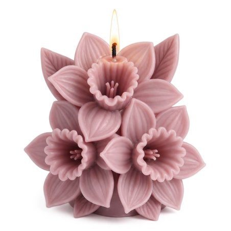 Molde para velas narcisos 2