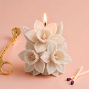 Molde para velas narcisos