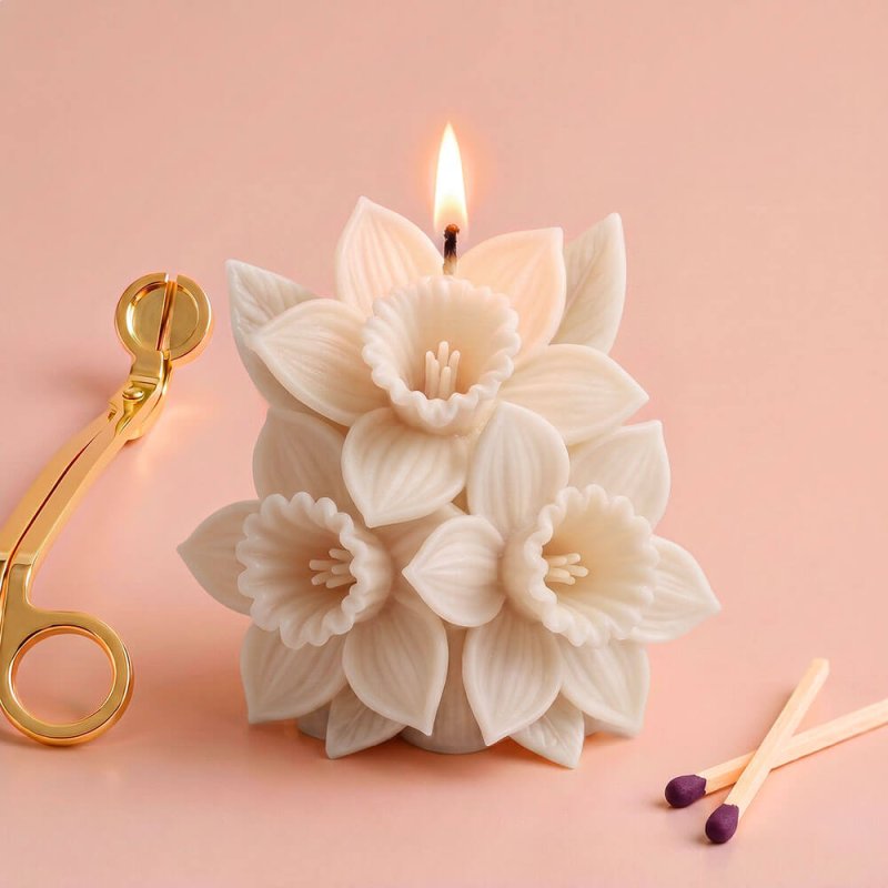 Molde para velas narcisos
