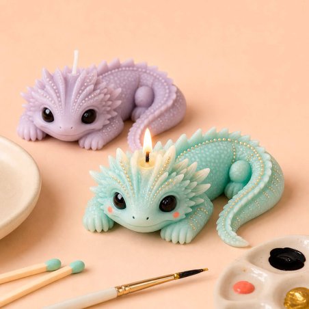 Molde para velas ajolote