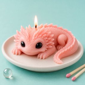 Molde para velas axolote