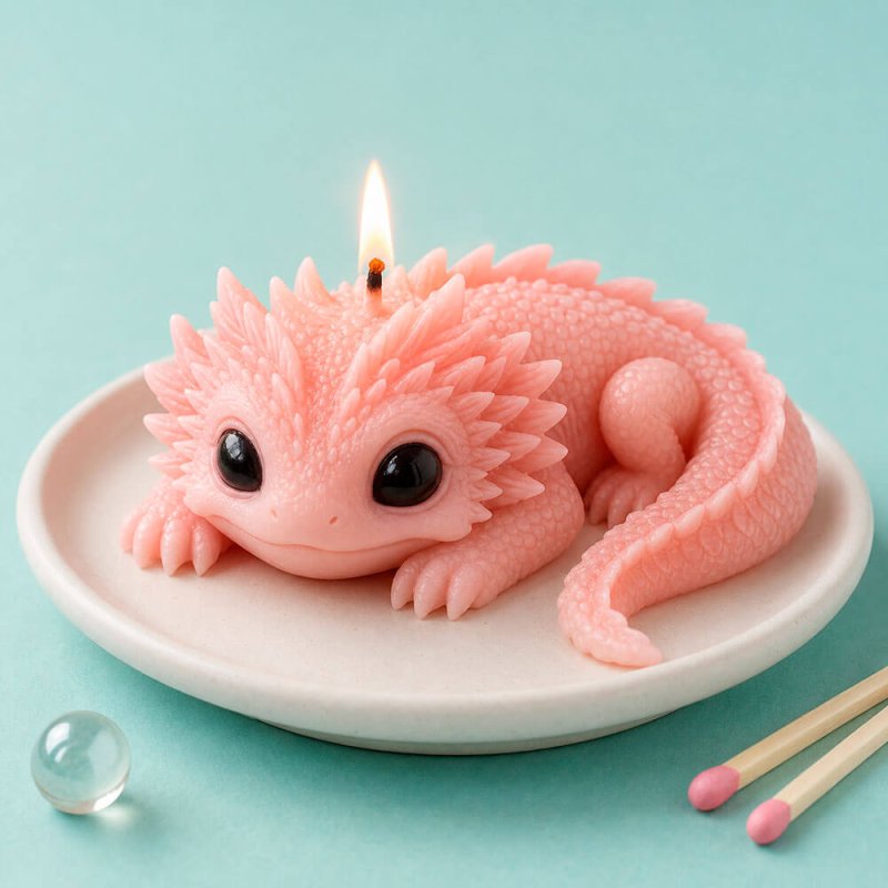 Molde para velas ajolote