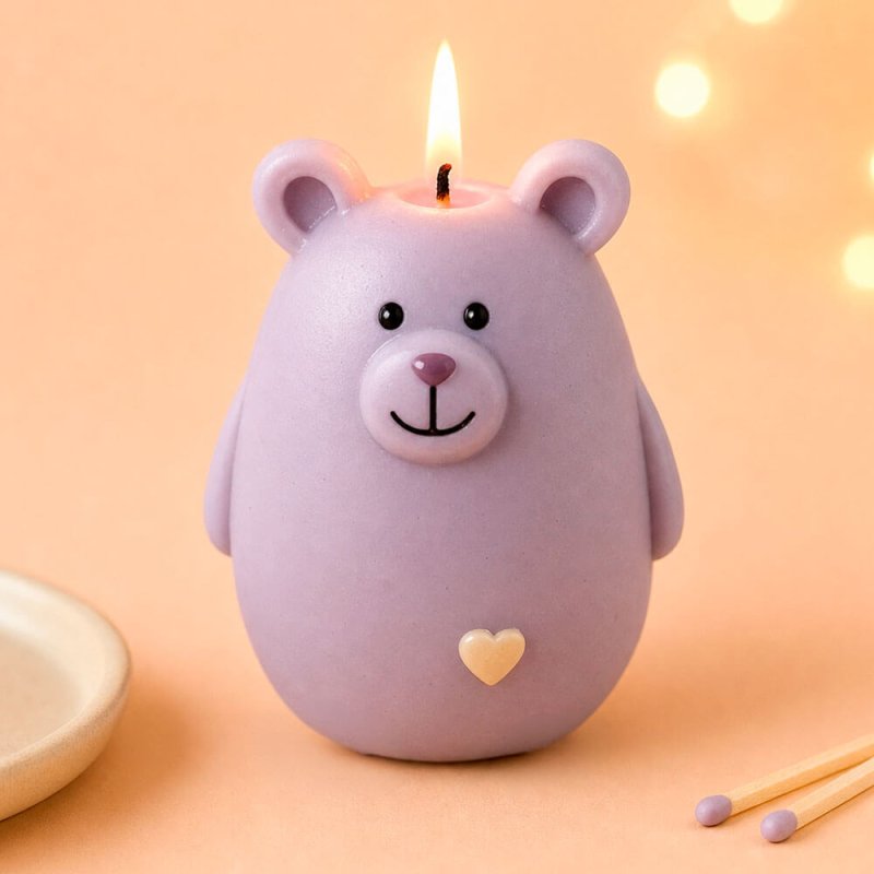Molde para velas oso gordito 5
