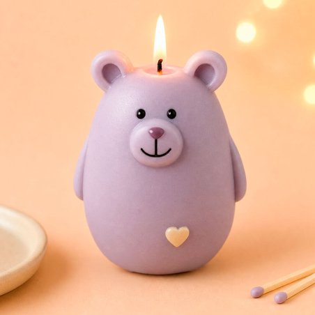 Molde para velas oso gordito 5