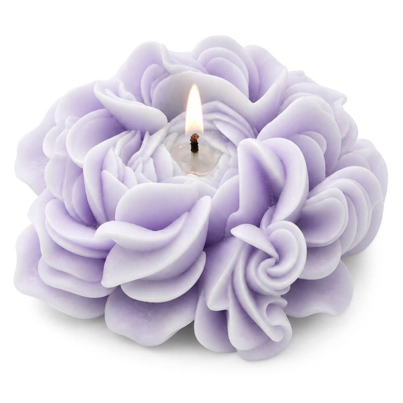 Molde para velas flor de peonía 2
