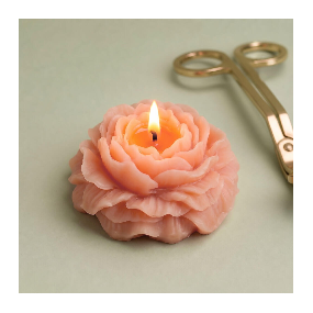 Set de moldes para velas flor de ranúnculo