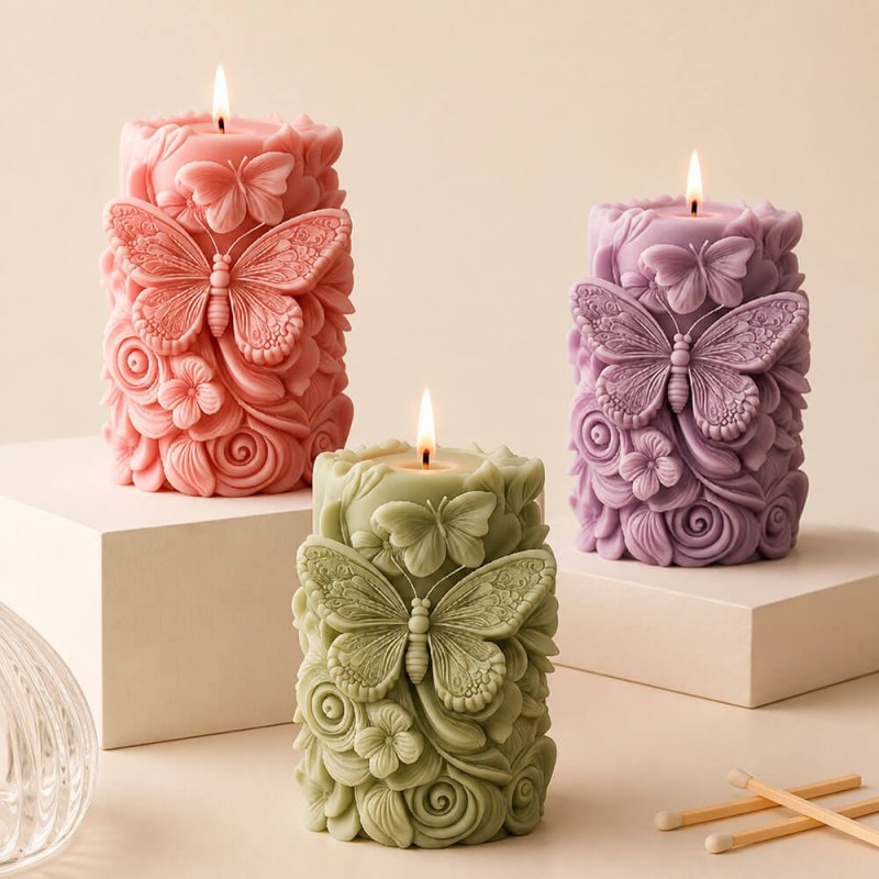 Molde para velas mariposa 4