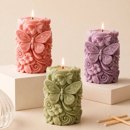 Molde para velas mariposa 4