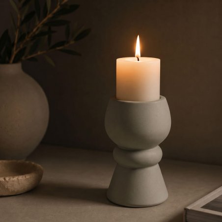 Molde para portavelas candelero de pedestal 4