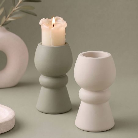 Molde para portavelas candelero de pedestal
