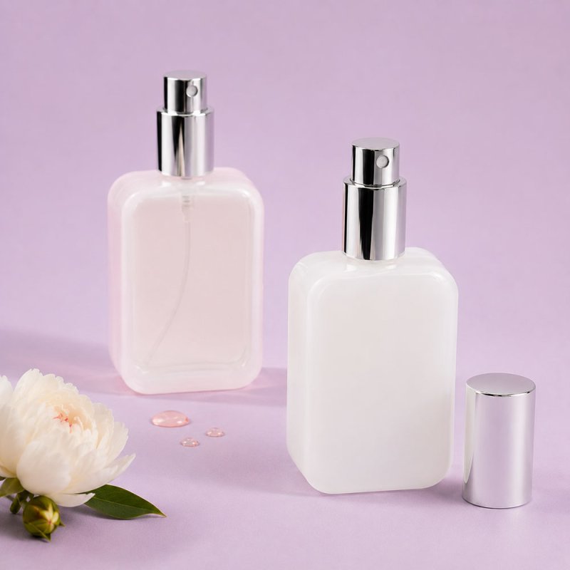 Frasco perfume cristal blanco petaca 50 ml al por mayor