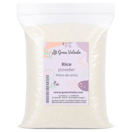 Polvo de arroz para cosmética