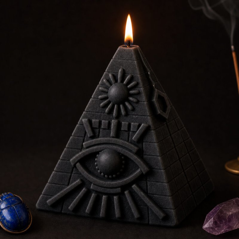 Molde velas ojo pirámide