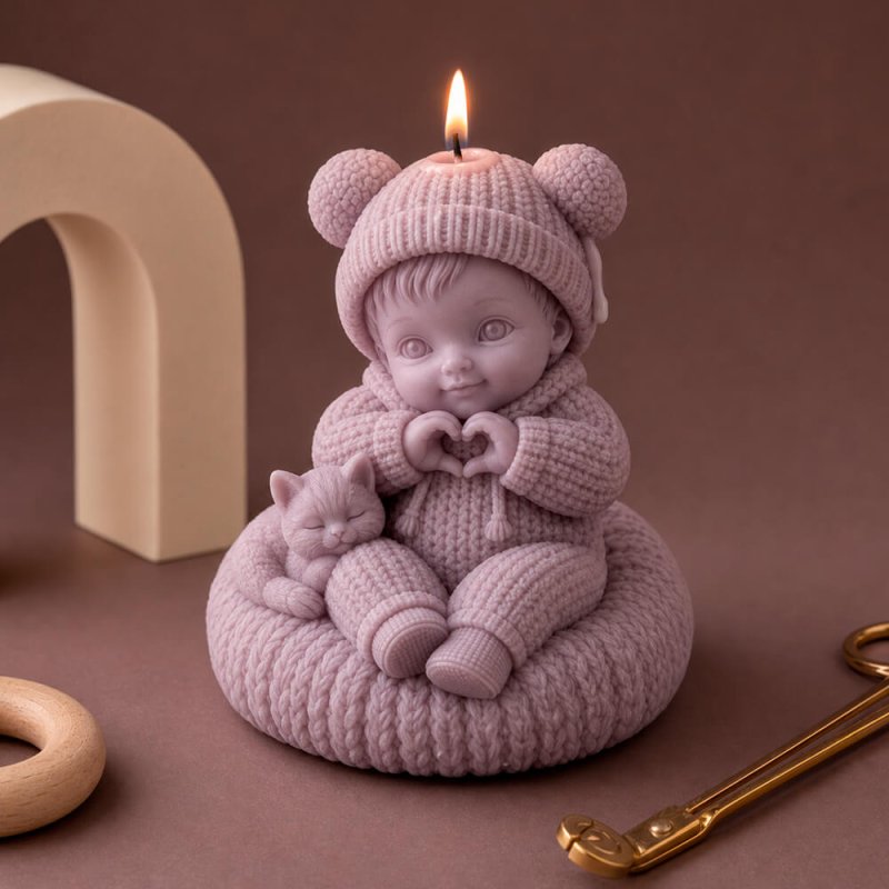Velas bebe DIY
