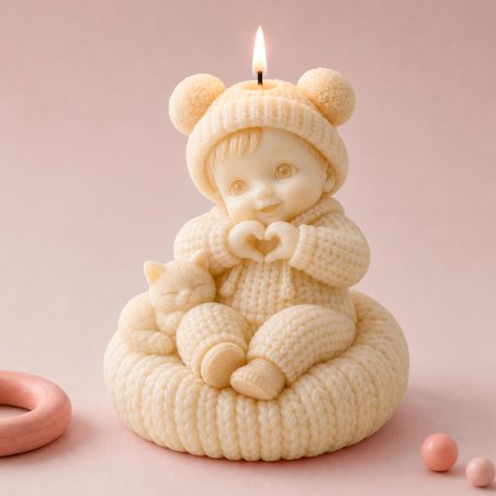 Molde velas bebe