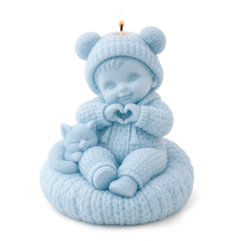 Molde bebe corazon
