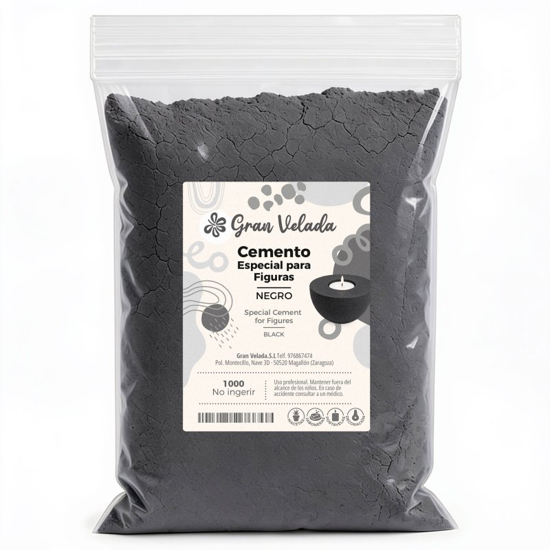 Bolsa de cemento para figuras negro Gran Velada