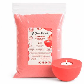 Cemento para figuras coral neón