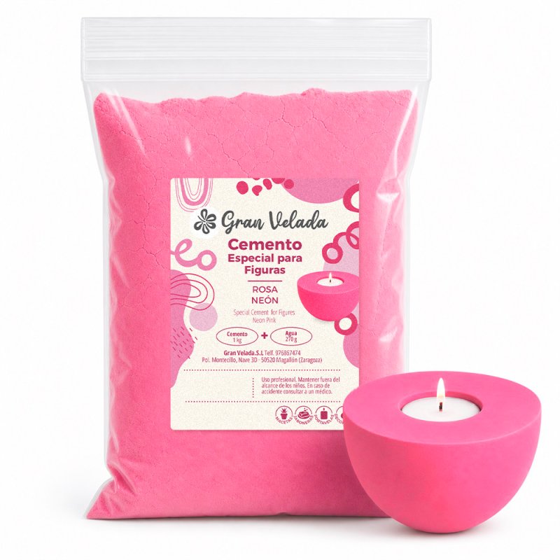 Cemento rosa neon
