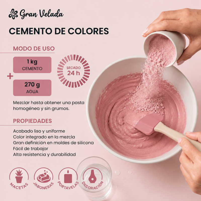 Instrucciones cemento para figuras