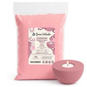 Cemento para figuras rosa oscuro