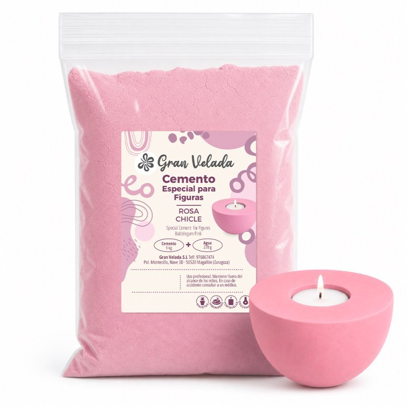 Cemento rosa figuras