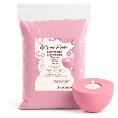 Cemento rosa figuras