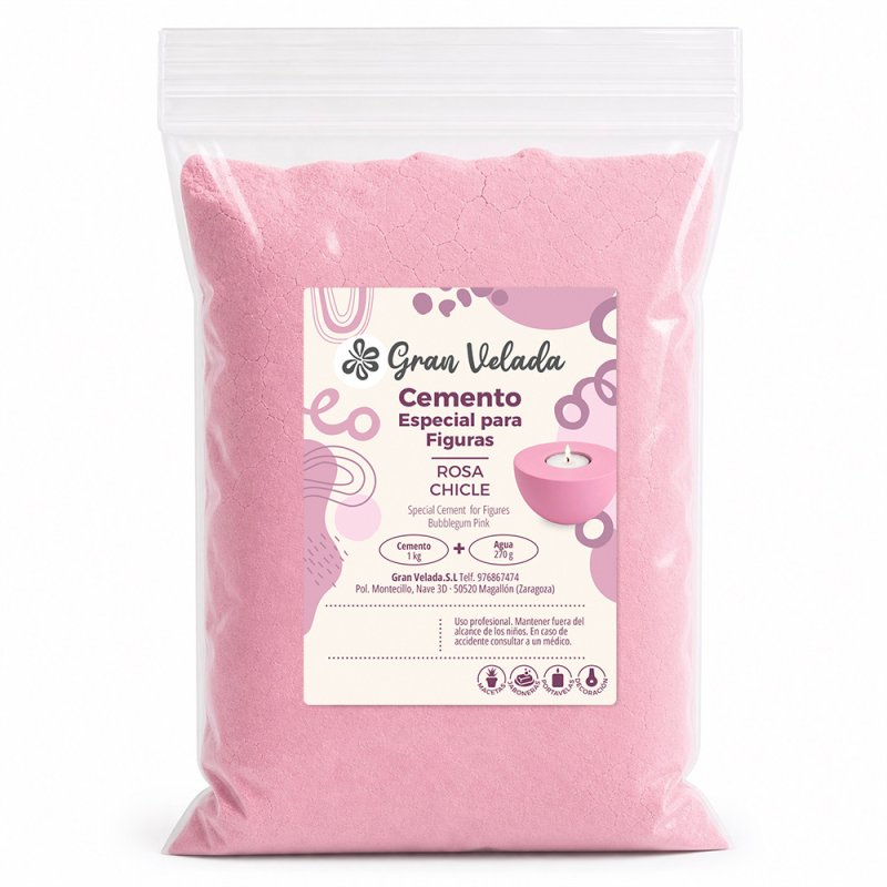 Cemento moldes DIY rosa