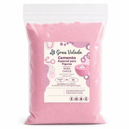 Cemento moldes DIY rosa