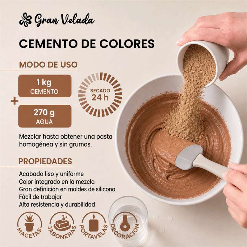 Cemento moldes DIY
