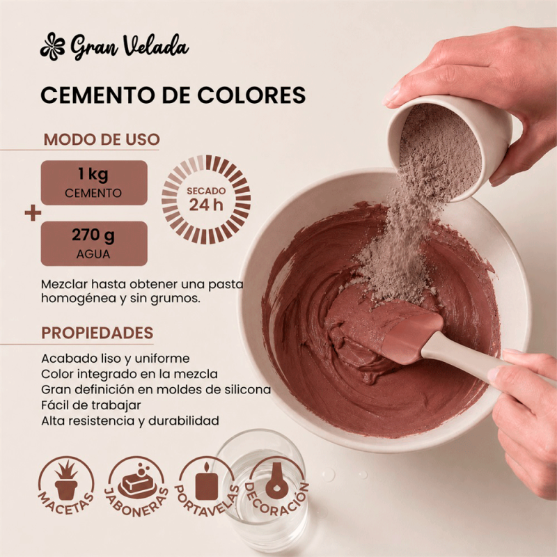 cemento color marron