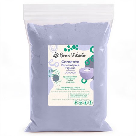 Como mezclar cemento para figuras lavanda con agua para manualidades