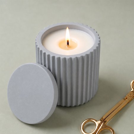 Cemento gris para figuras Gran Velada para crear portavelas decorativos — resultado