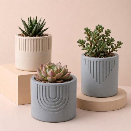 Cemento gris para figuras Gran Velada para hacer macetas con suculentas decorativo