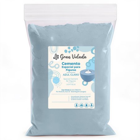 Bolsa de cemento para figuras azul Gran Velada