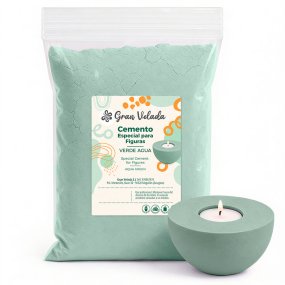Cimento verde água para figuras