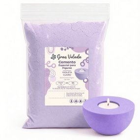 Cimento violeta claro para figuras
