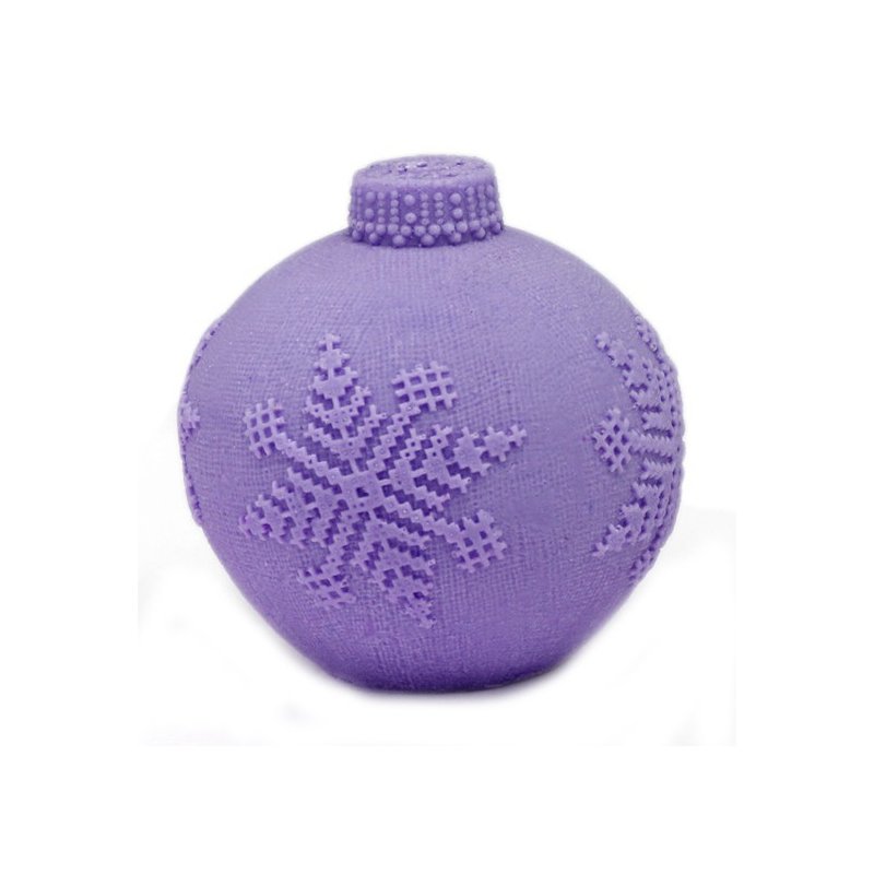 Molde bola de Navidad tejida - Molde bola de tejida de Navidad para hacer velas DIY. - Moldes navidad para jabones