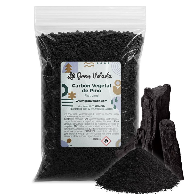 Carbon vegetal de pino