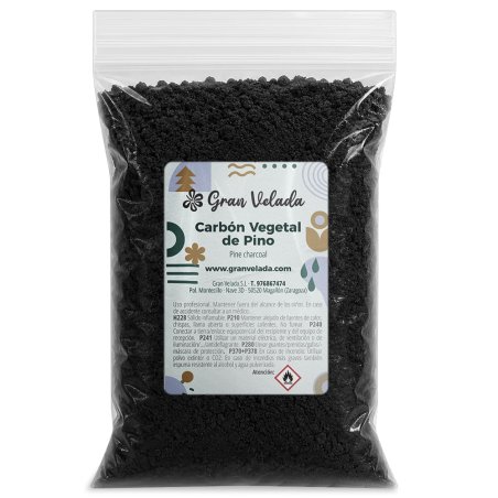 Carbon vegetal de pino