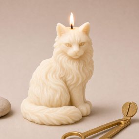 Molde para velas gato
