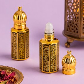 Flacon roll-on pour parfum style arabe 12 ml