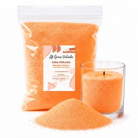 Pearled wax ou cire perlée orange classique
