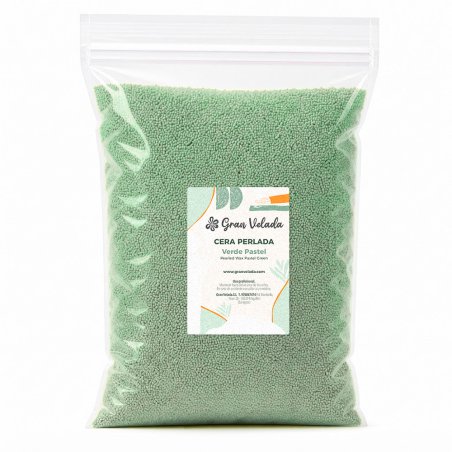 Cera perlada color verde