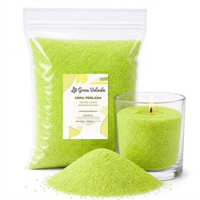 Pearled wax o cera perlada verde lima
