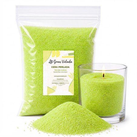 Pearled wax o cera perlada verde lima